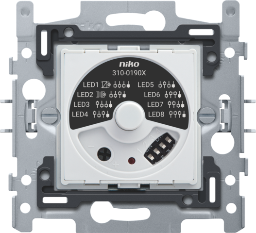 Niko - Led dimmer met nuldraad inbouw draaiknop 325w - 310-01900