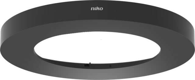 Niko - Sierring voor P4XMR en M4XMR inbouwmelders, zwart - 353-990992