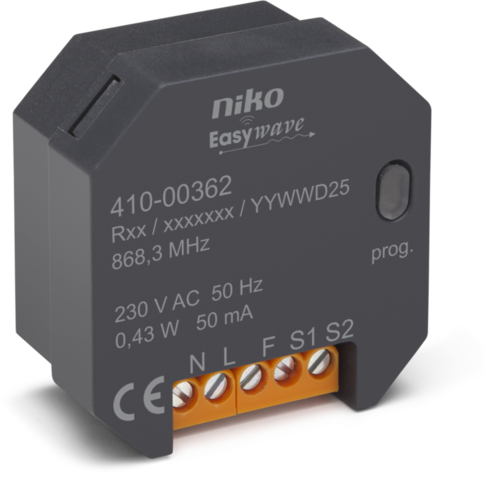 Niko - Draadloze 2 kanaalszender volgens het Easywave protocol - 410-00362