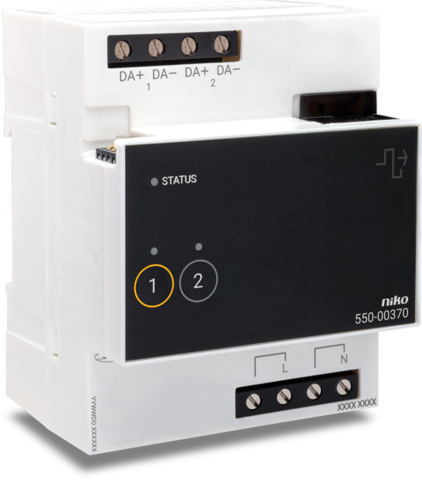 Niko - DALI 2 adresseerbare module voor Niko Home Control, 2 kanale - 550-00370