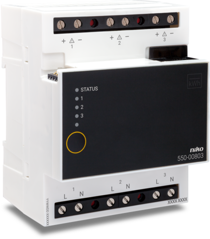 Niko - Meetmodule elektriciteit voor Niko Home Control, 3 kanalen - 550-00803