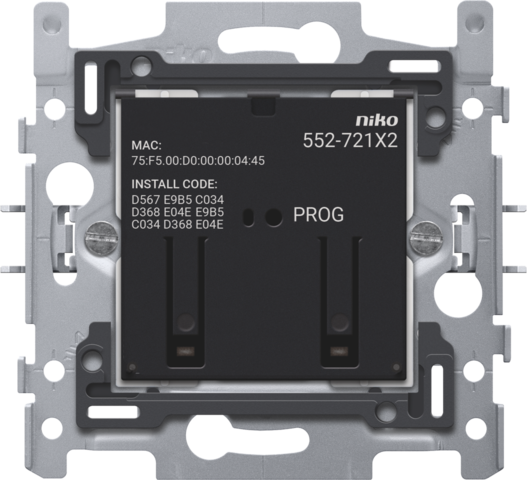 Niko - Geconnecteerde tweevoudige schakelaar, sokkel, 2 x 10 A (tot - 552-72102