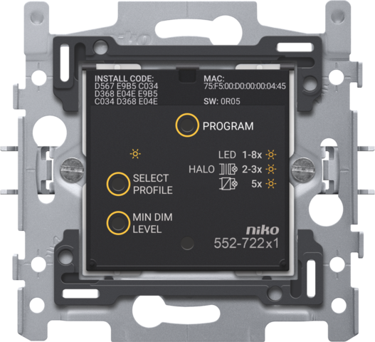 Niko - slimme dimmer verlichting app bediening zigbee zonder nul - 552-72201