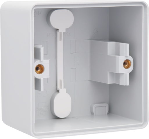 Niko - Spuitwaterdichte enkelvoudige opbouwdoos met twee enkelvoudi - 700-83101