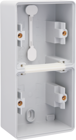 Niko - Spuitwaterdichte dubbele verticale opbouwdoos met twee enkel - 700-83201
