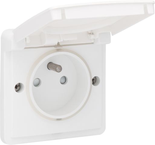 Niko - Spuitwaterdicht stopcontact 16 A/250 Vac met penaarde, besch - 701-36600