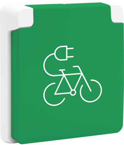 Niko - Spuitwaterdicht fietsoplaadpunt 16 A/250 Vac met penaarde, b - 701-36670