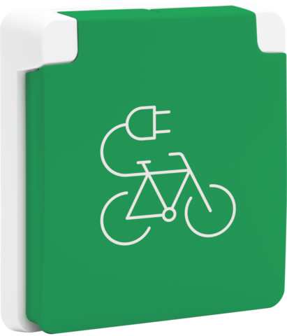 Niko - Spuitwaterdicht fietsoplaadpunt 16 A/250 Vac met penaarde, b - 701-36675