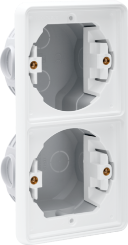 Niko - Spuitwaterdichte tweevoudige verticale inbouwdoos voor twee - 701-74000