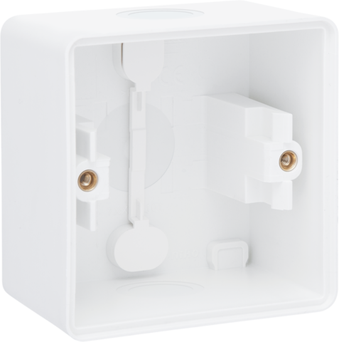 Niko - Spuitwaterdichte enkelvoudige opbouwdoos met twee enkelvoudi - 701-83101