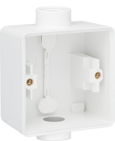 Niko - Spuitwaterdichte enkelvoudige opbouwdoos met twee enkelvoudi - 701-84111