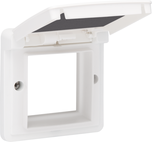 Niko - Aanpaskader met klapdeksel voor 45x45mm functies in in spuit - 701-85000