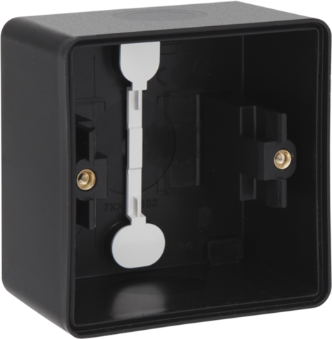 Niko - Spuitwaterdichte enkelvoudige opbouwdoos met twee enkelvoudi - 761-83101