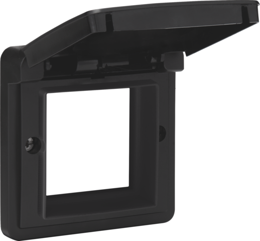 Niko - Aanpaskader met klapdeksel voor 45x45mm functies in in spuit - 761-85000