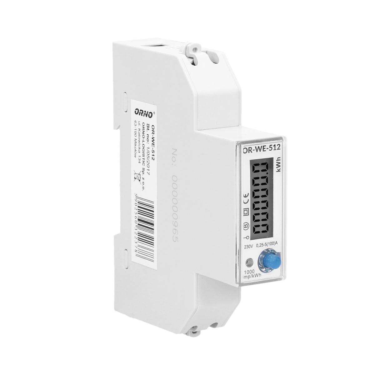 OR-WE-512: Digitale kWh-teller MID mono 100A - Image 4