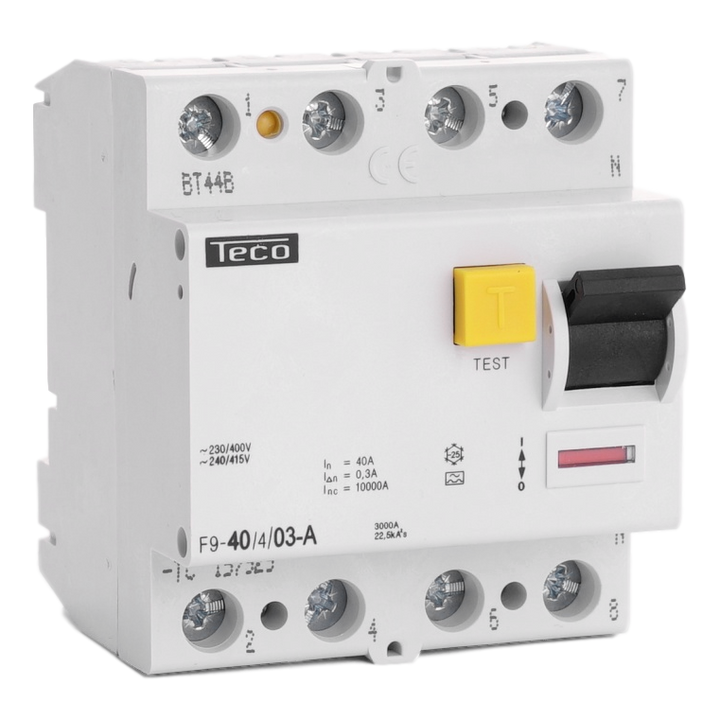 TECO - Diff. schak. 4P 40A 300mA Type A - F940403A