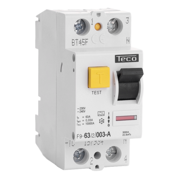 TECO - Diff. schak. 2P 63A 30mA Type A - F9632003A