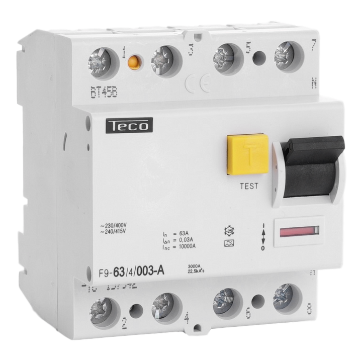 TECO - Diff. schak. 4P 63A 30mA Type A - F9634003A