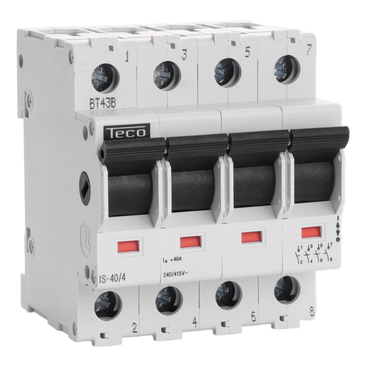 TECO - Scheiderschakelaar 4P 40A - IS404