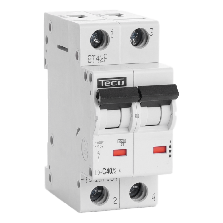 TECO - Automaat 2P 40A 4,5kA Curve C - L9C4024