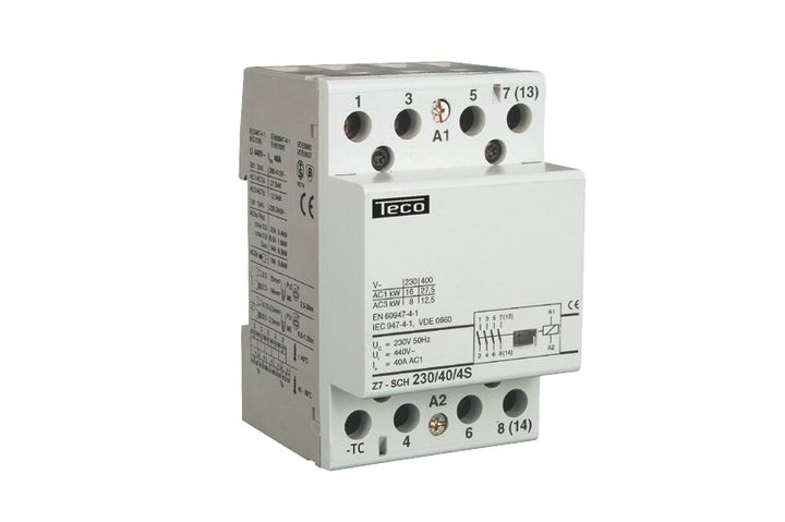 TECO - Contactor 230VAC 40A 4NO - Z7SCH2304040