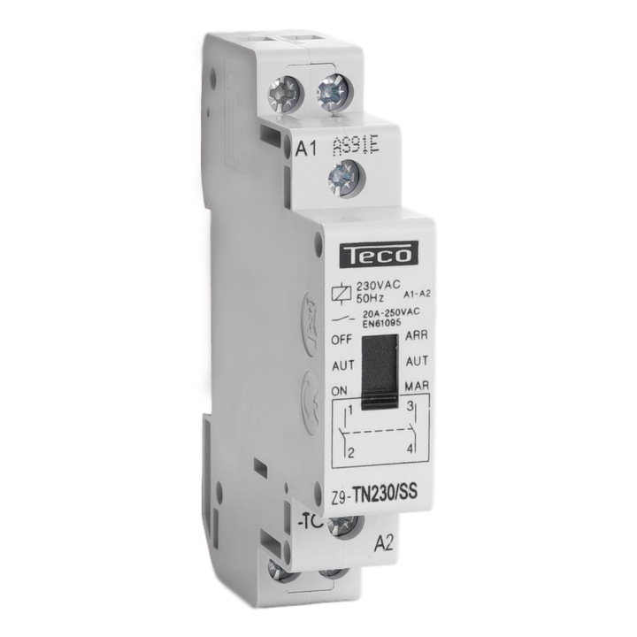 TECO - Contactor Dag/Nacht 230VAC 20A 2NO - Z9TN230SS