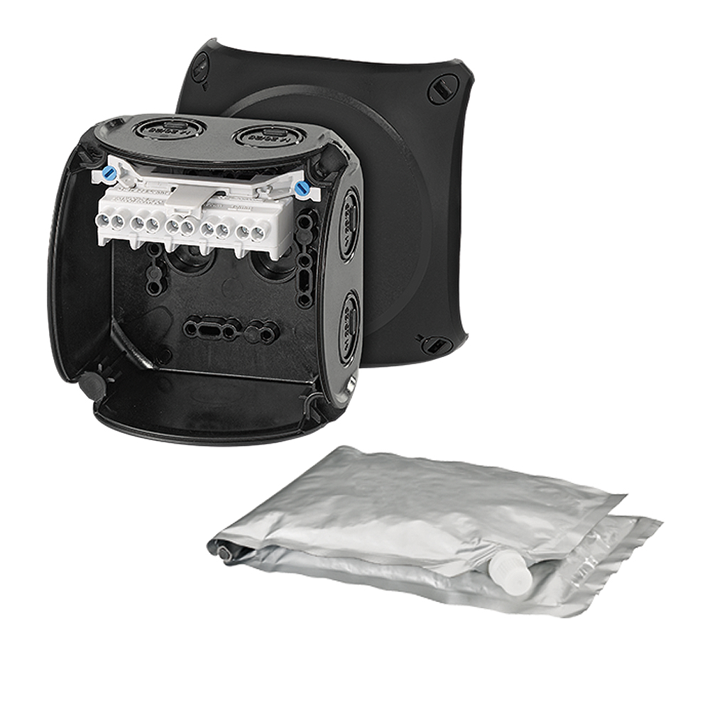 Hensel - WP AFTAKDOOS 1,5 4 mm 104 x 104 zwart - WP0404B